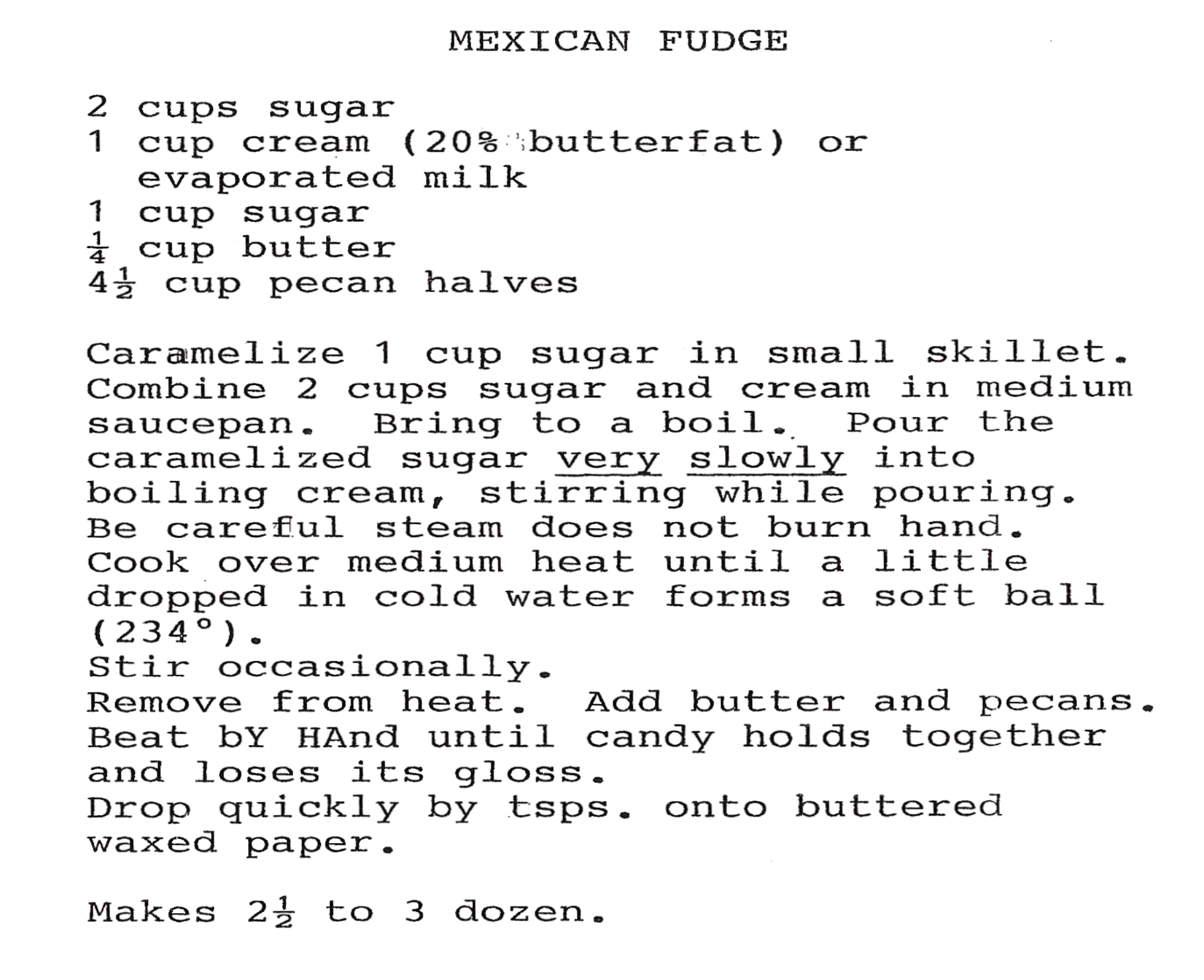 Mexican Fudge